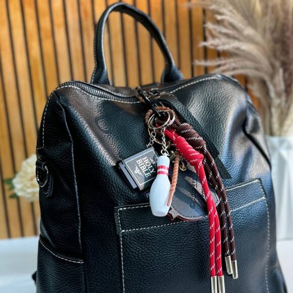 Genuine Leather Backpack - Stylish and Versatile - Picture 5 of 6